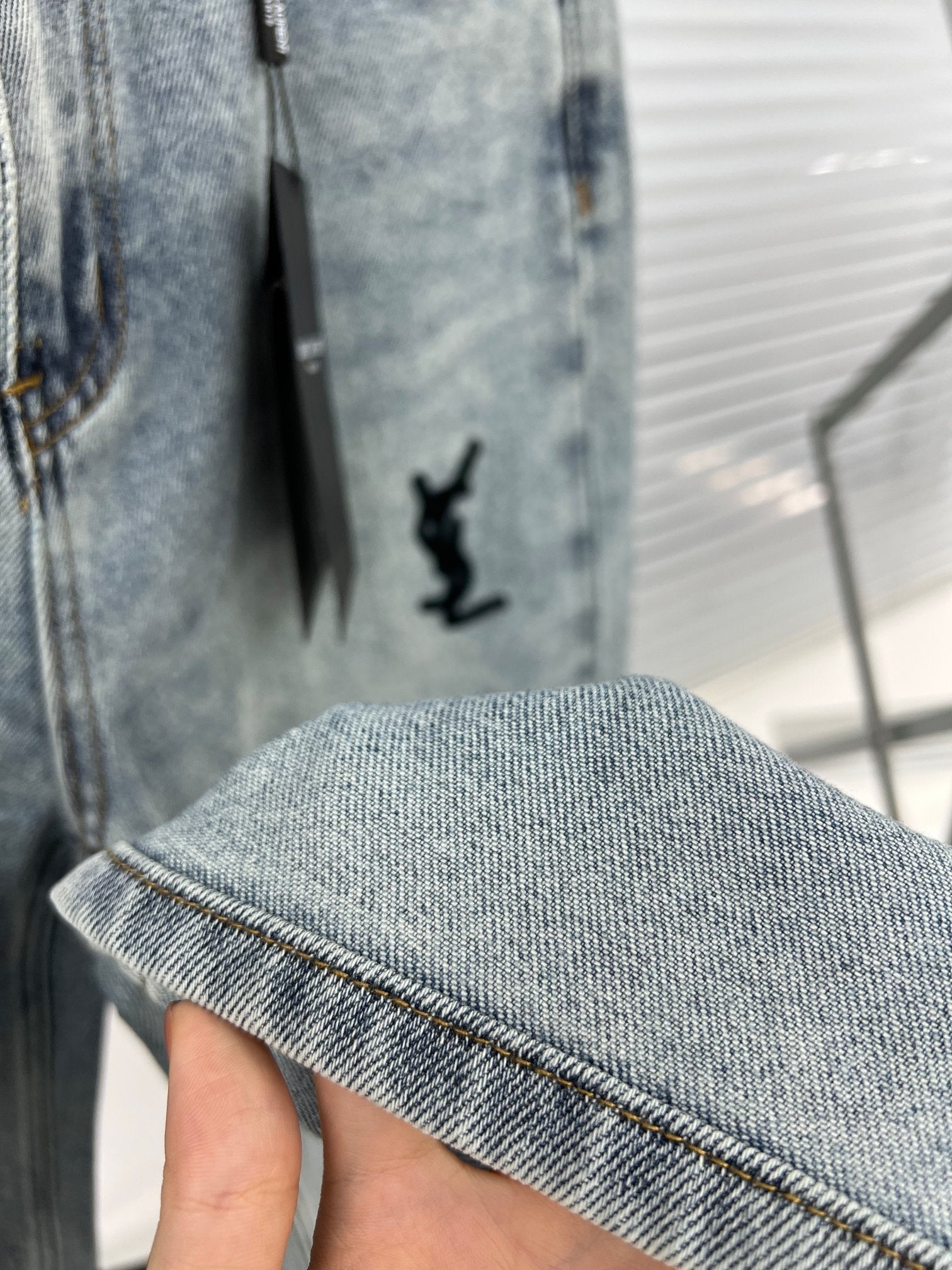 Y 23 New Terry Velour 3D Letter Trousers