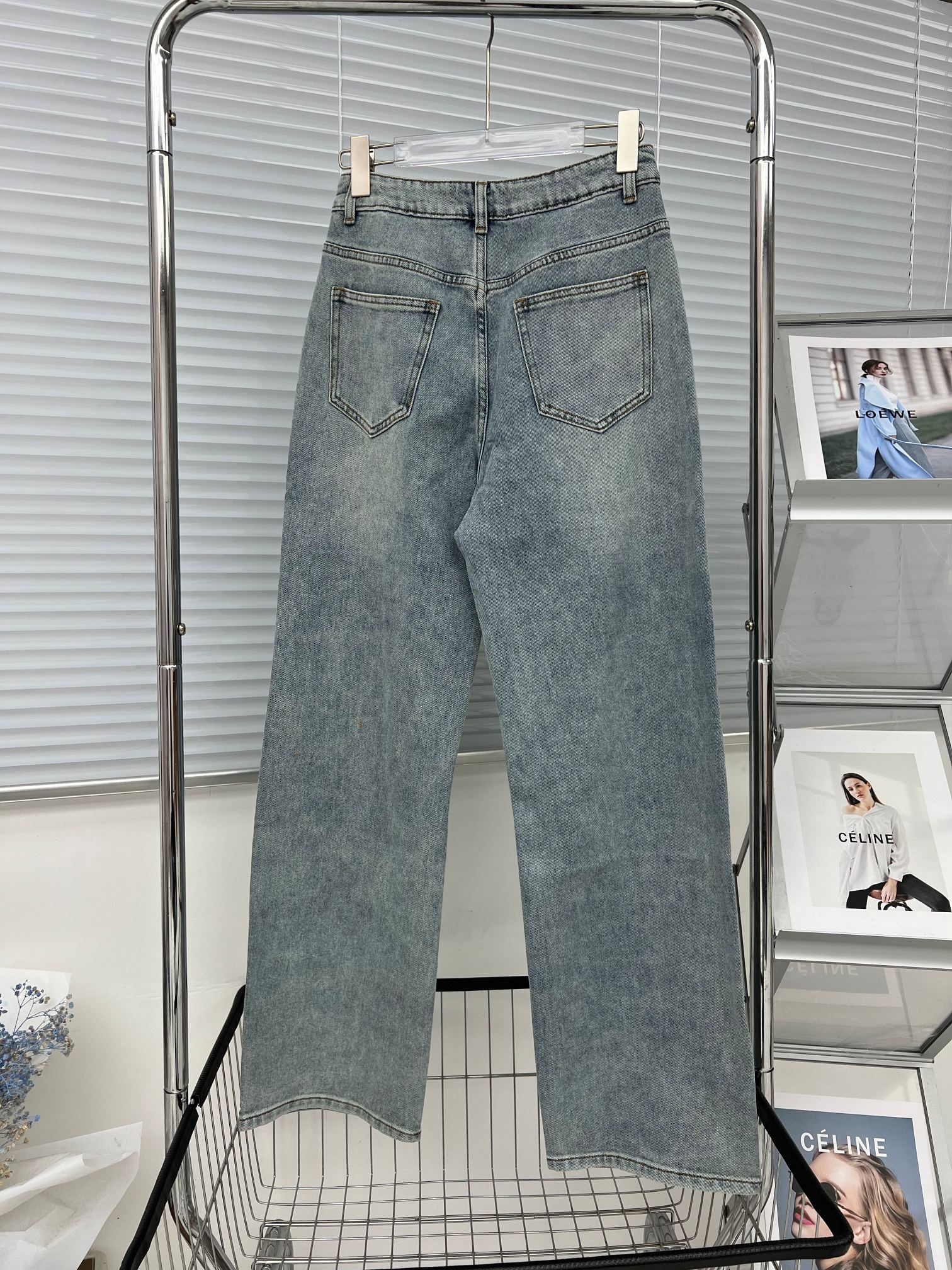 Y 23 New Terry Velour 3D Letter Trousers