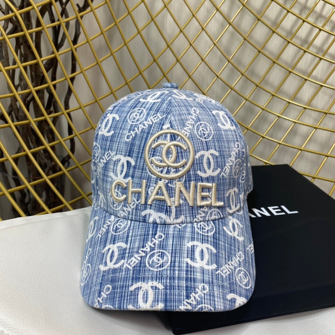 C  Denim Blue Vintage Hat