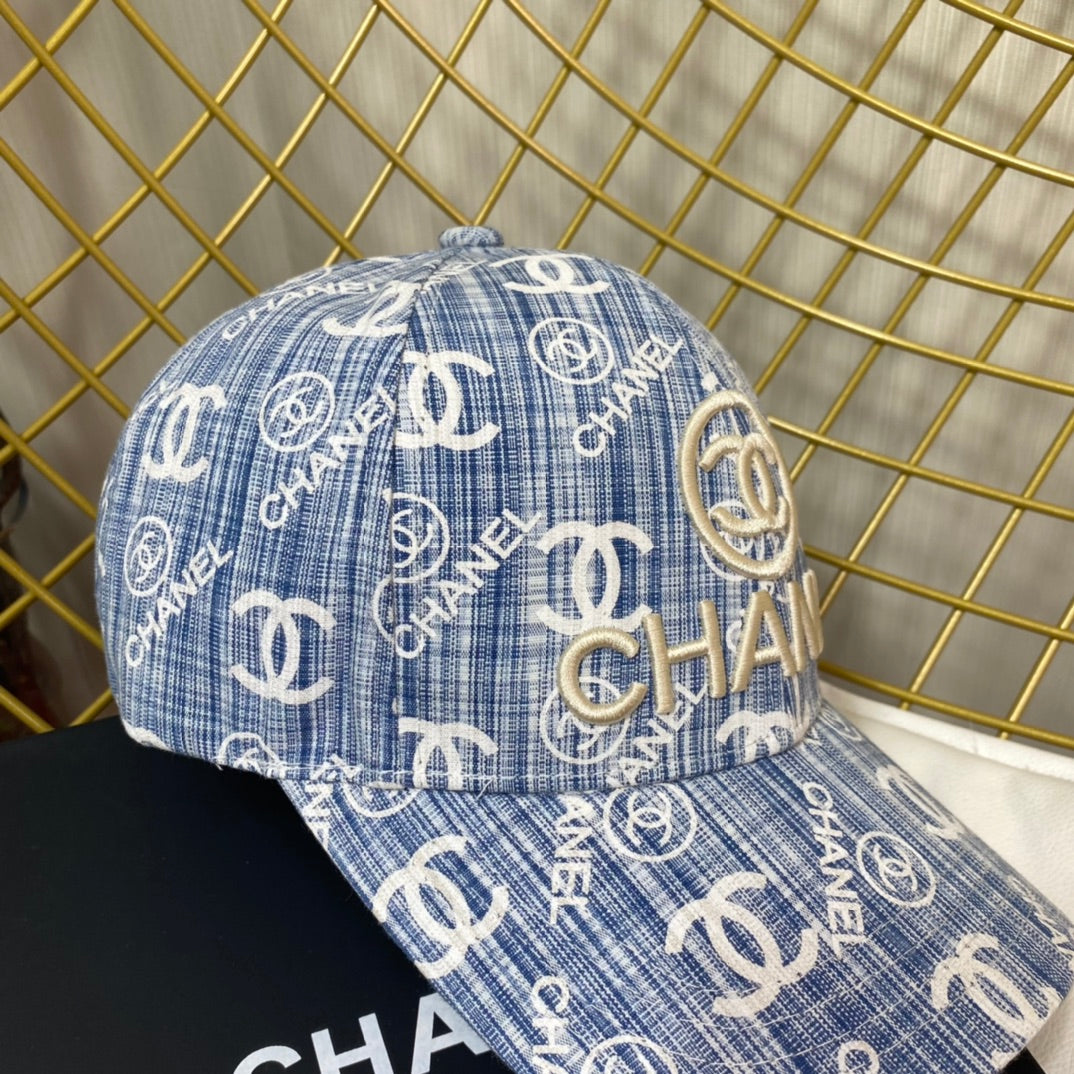 C  Denim Blue Vintage Hat