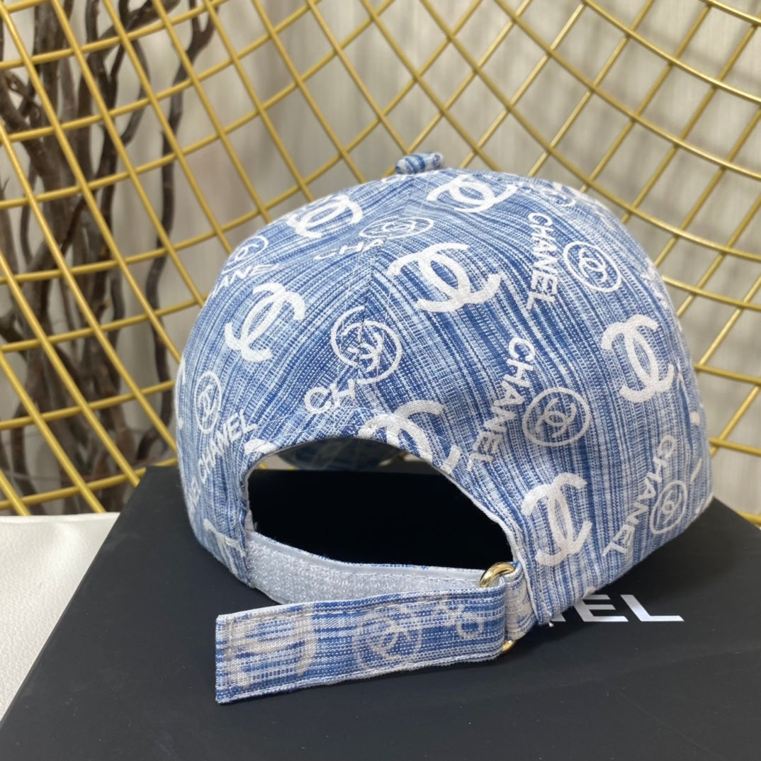 C  Denim Blue Vintage Hat