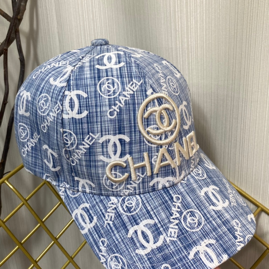 C  Denim Blue Vintage Hat