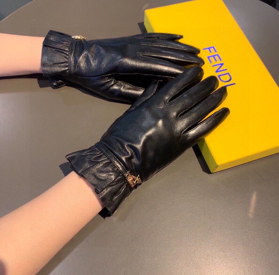 F   Sheepskin Fashion Gloves