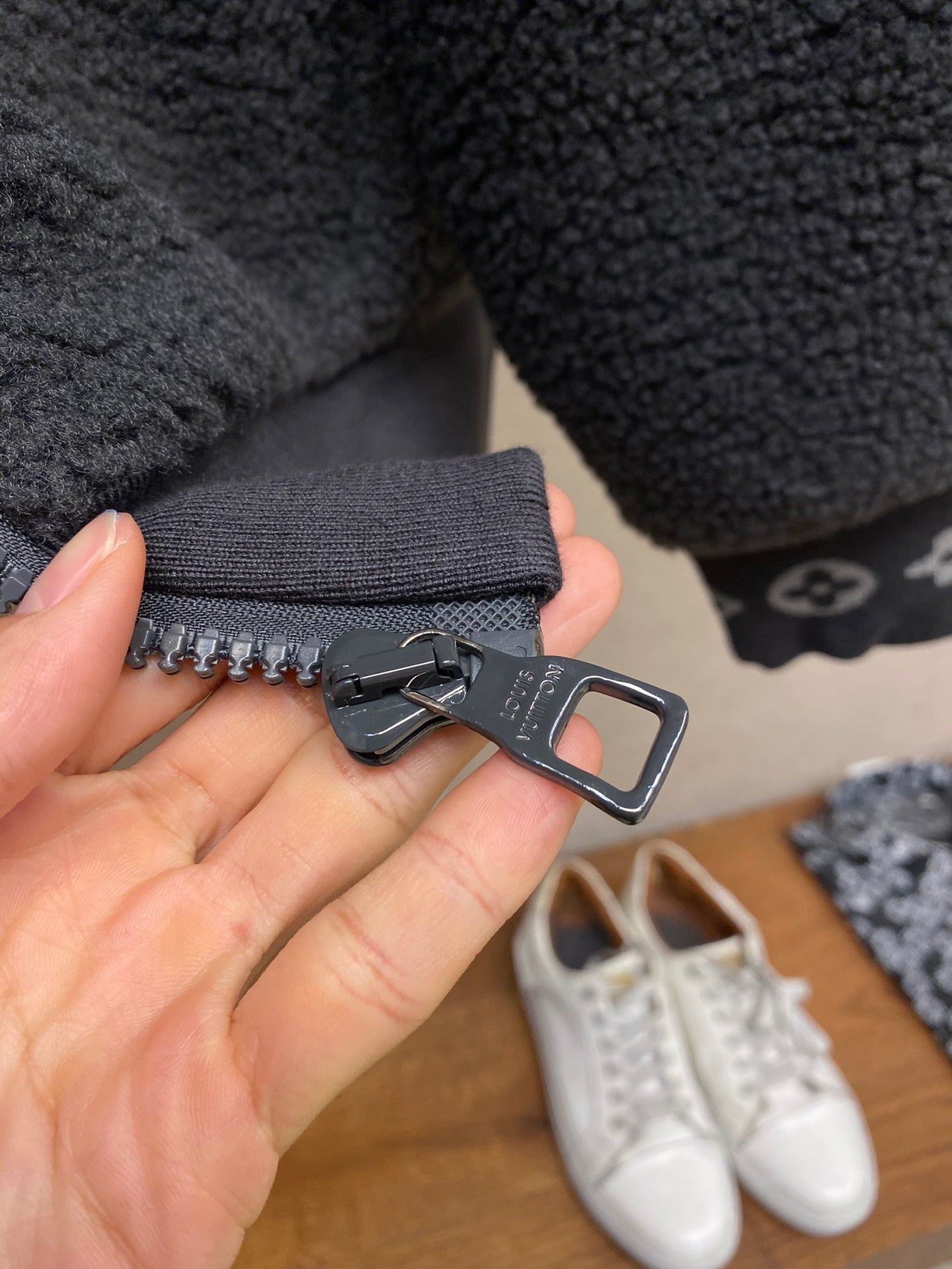 LO* suede belted jacket