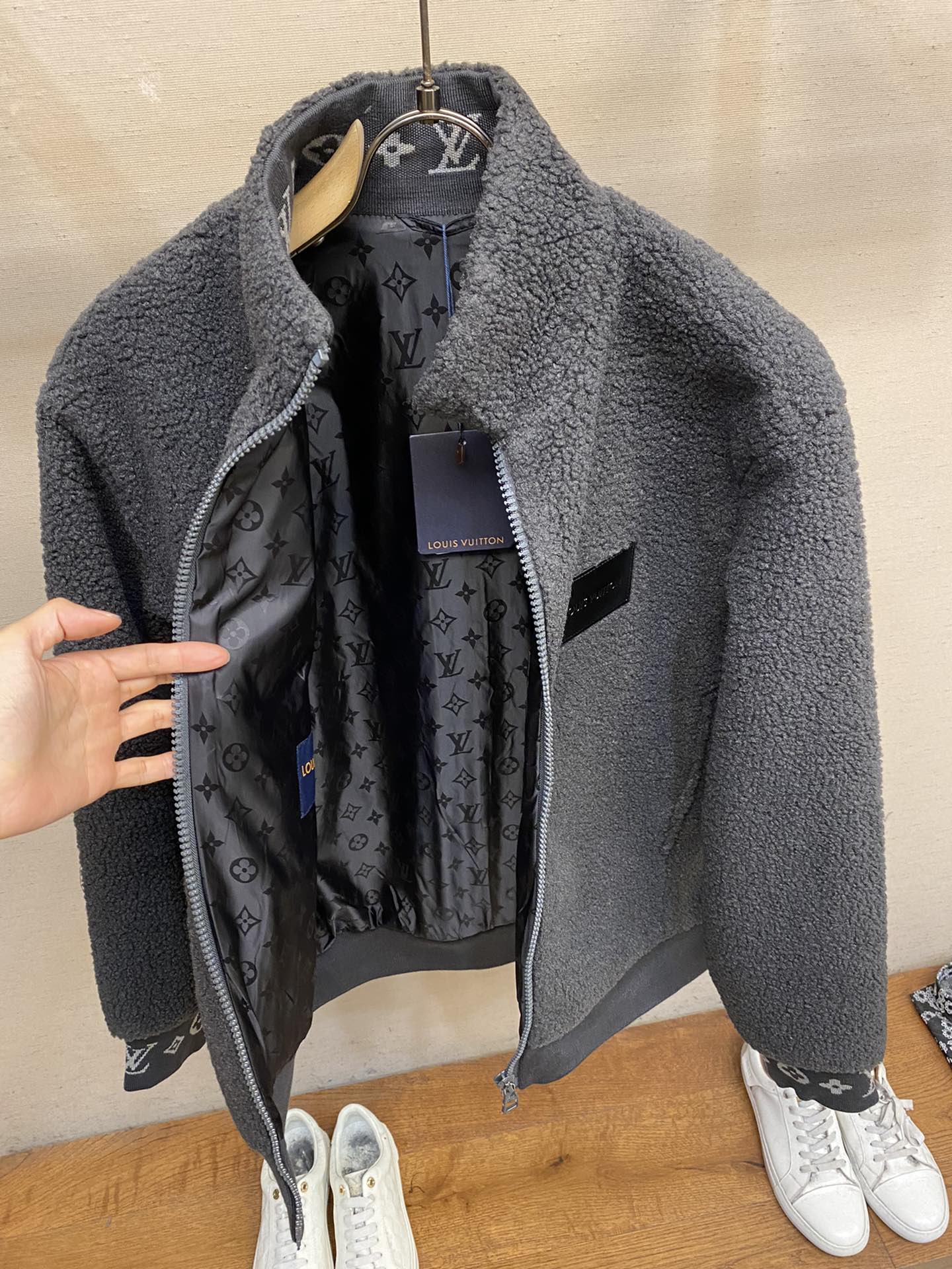 LO* suede belted jacket