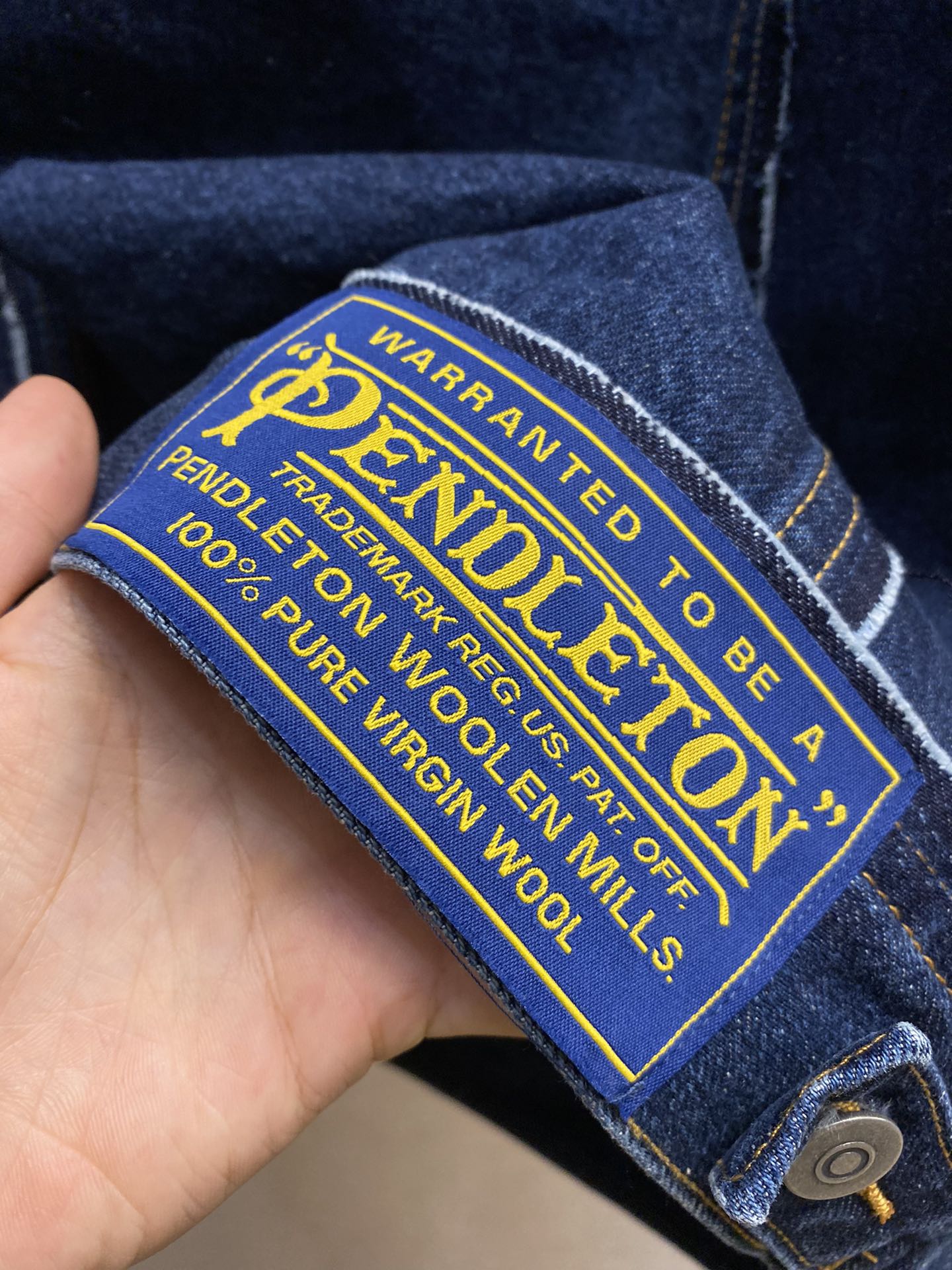 MAJ* new plaid denim jacket