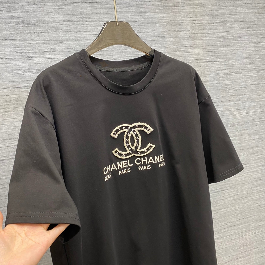 CH* embroidered crew neck T-shirt