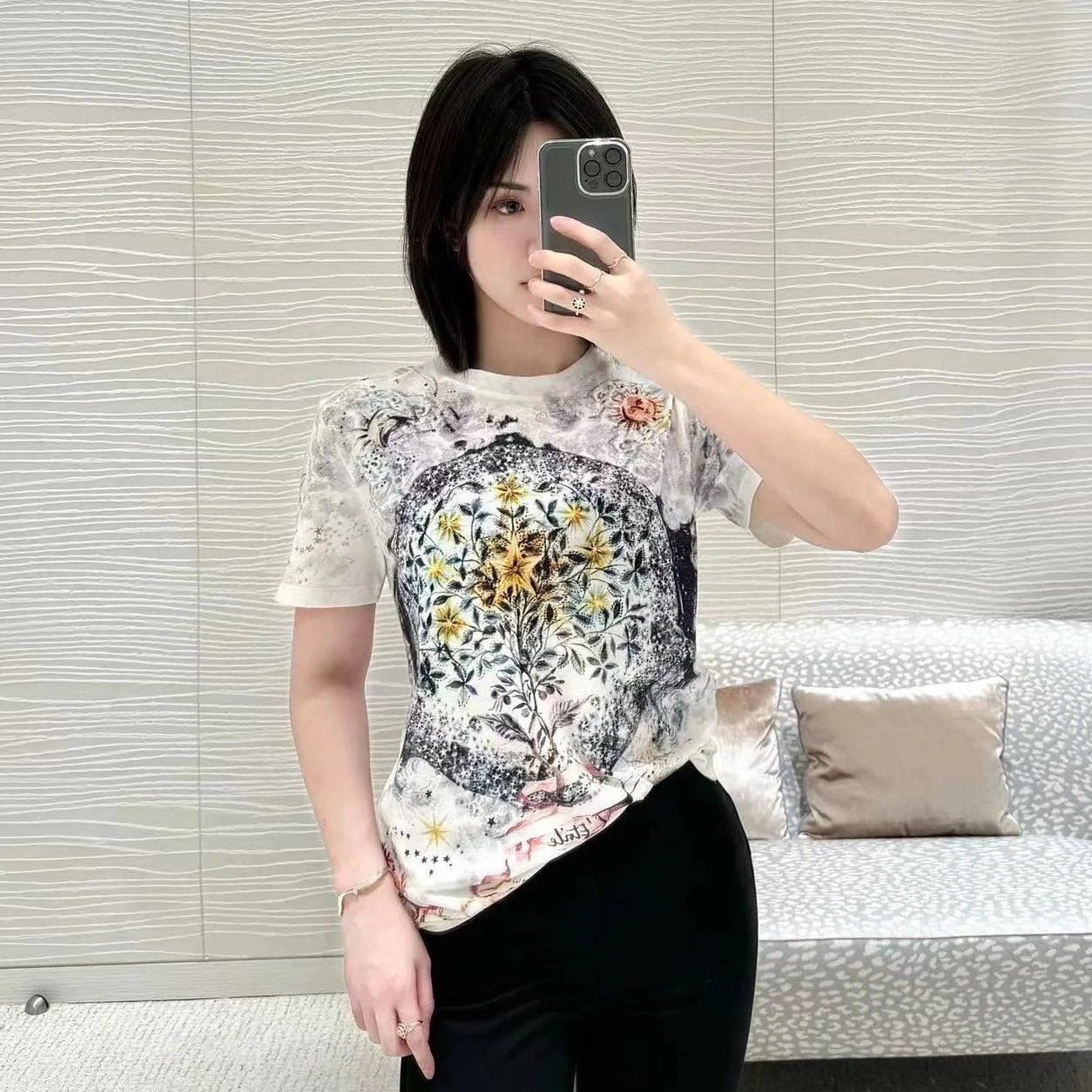 DI* 24 early spring printed T-shirt