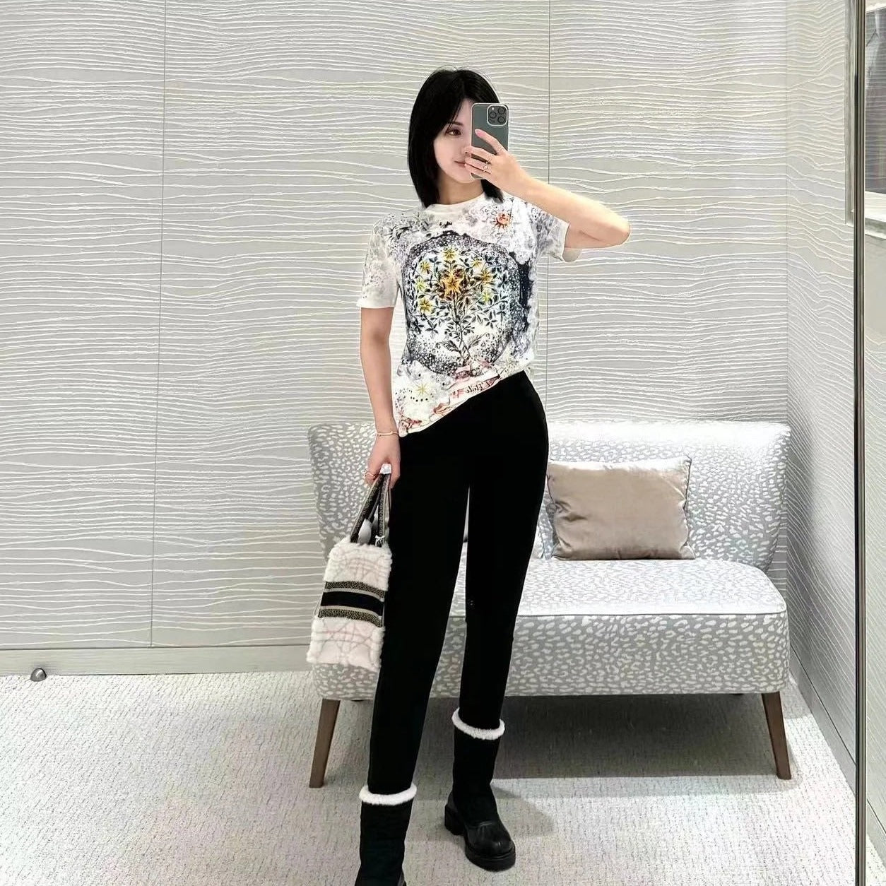 DI* 24 early spring printed T-shirt