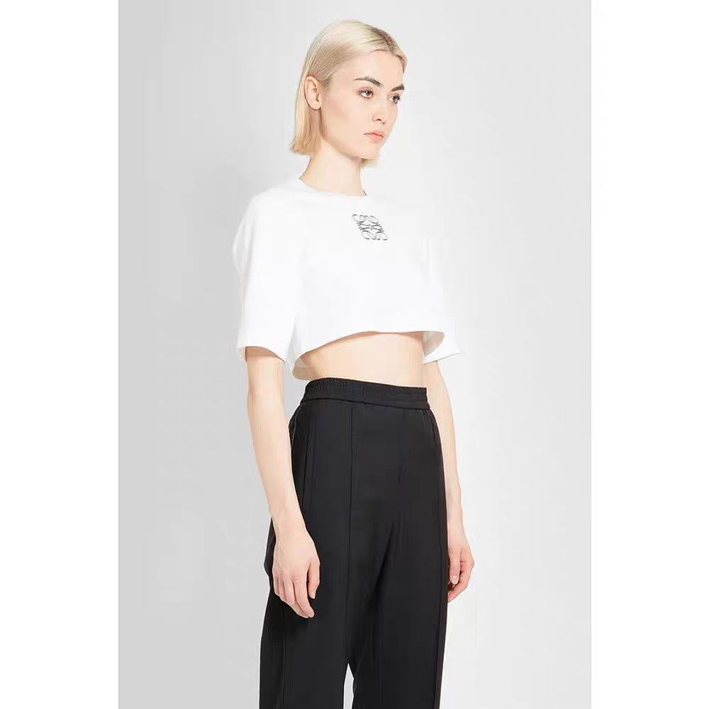 LO* 24 printed super short T-shirt