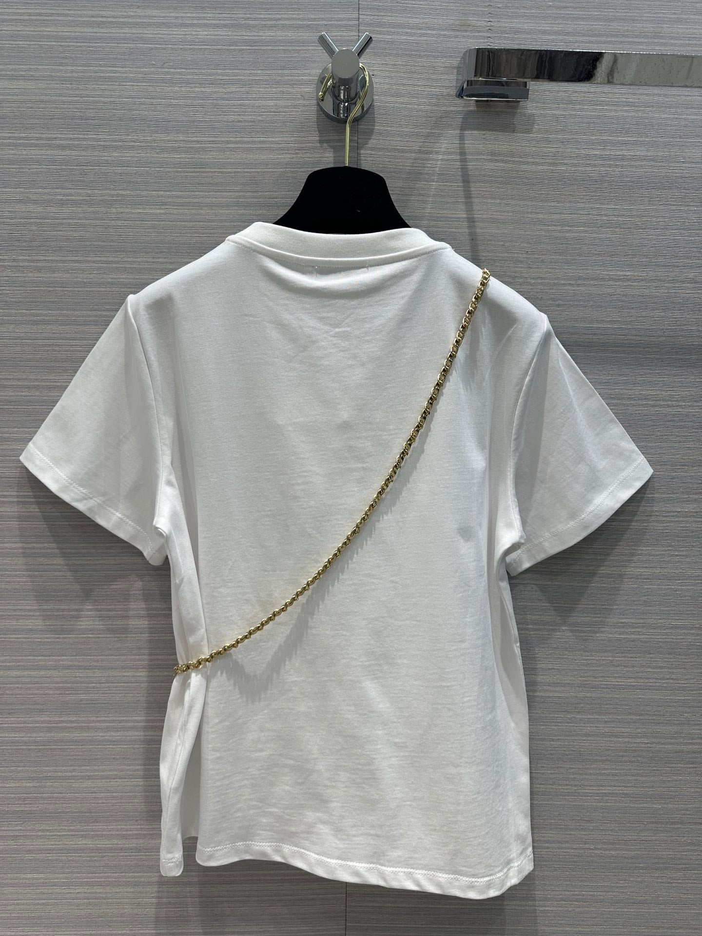 CHA* 24 early spring new product 3D diagonal hanging star T-shirt