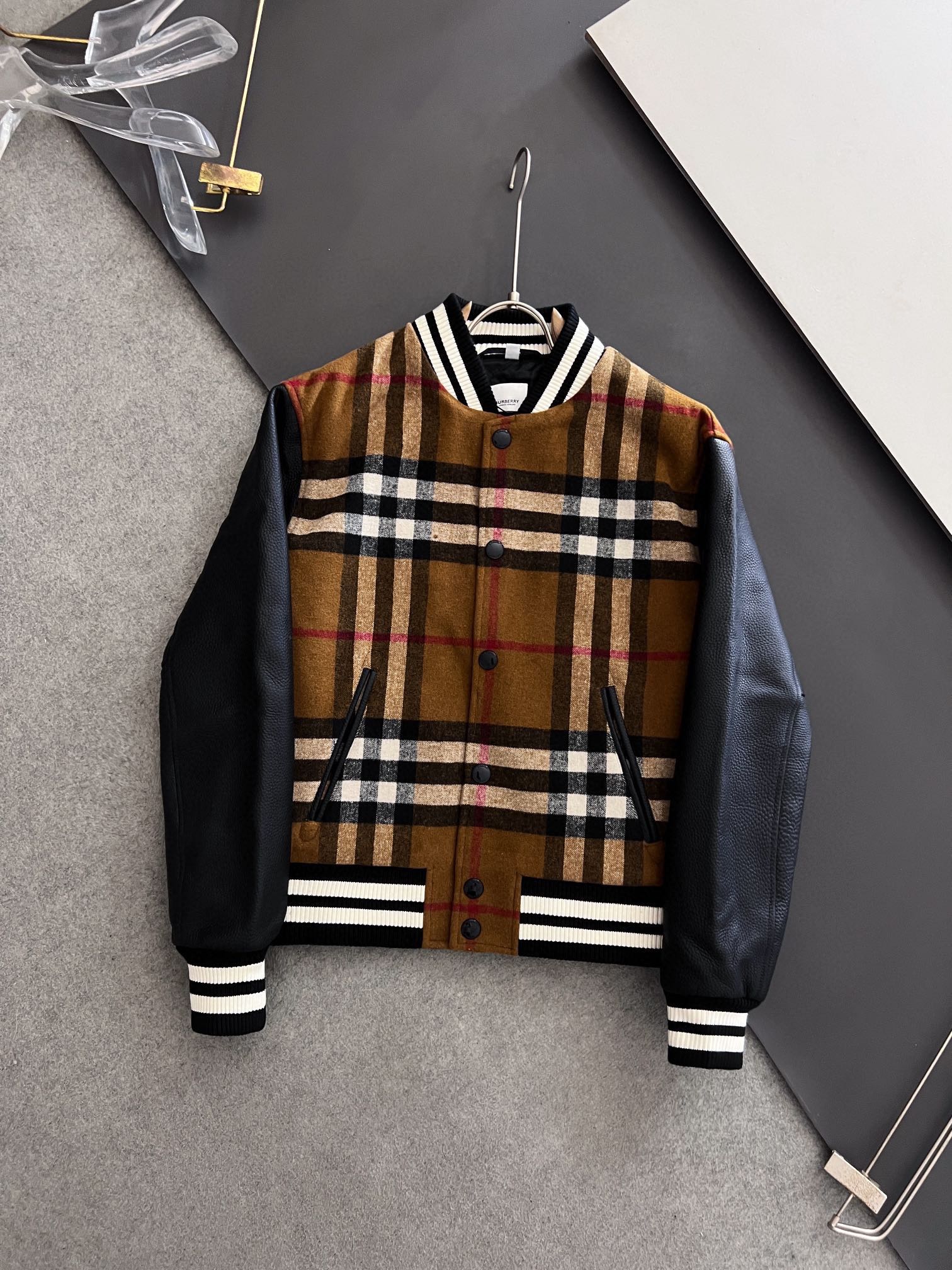 BUR* runway baseball jacket