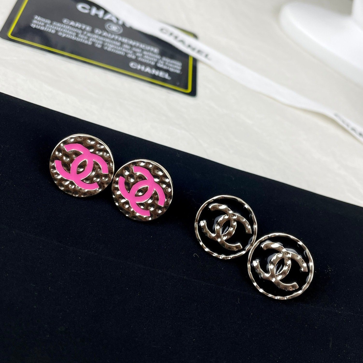 CHA* Pink Lava Stud Earrings
