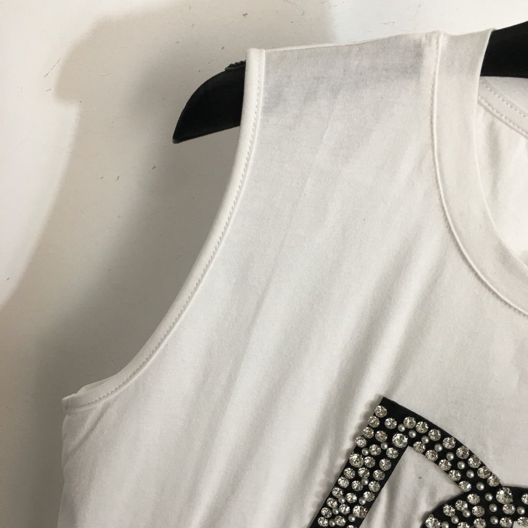 DG* diamond lettered tank top T-shirt