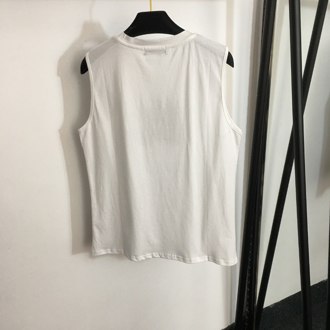 DG* diamond lettered tank top T-shirt