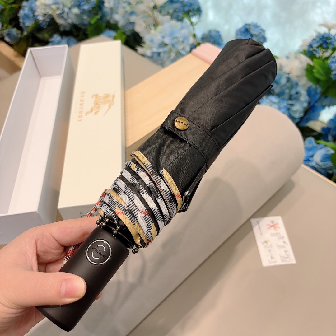 BURBE* 24 new solid color tri-fold umbrella