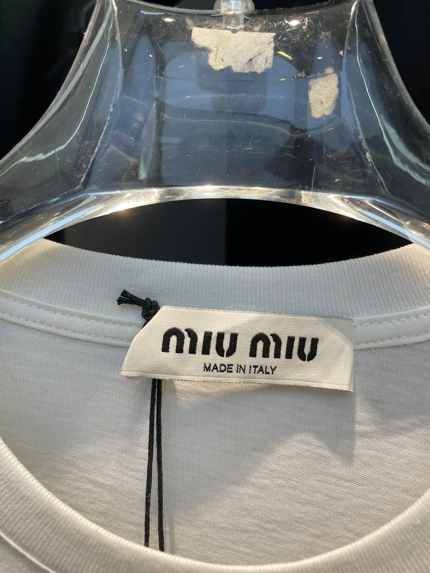 MIU* 24 printed short-sleeved T-shirt