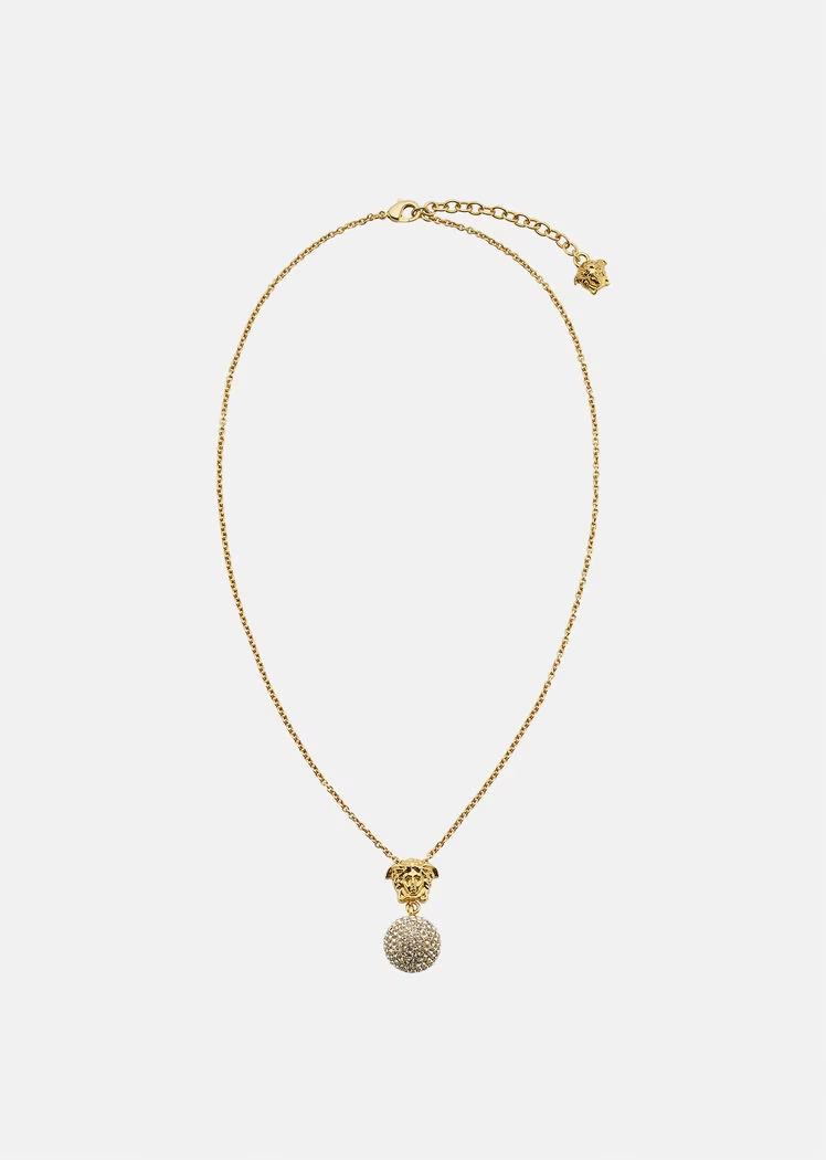M   CRYSTAL BALL NECKLACE
