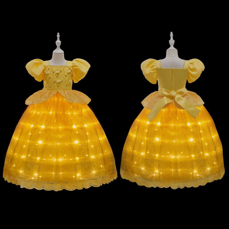 LED Girl Princess Costume Dress