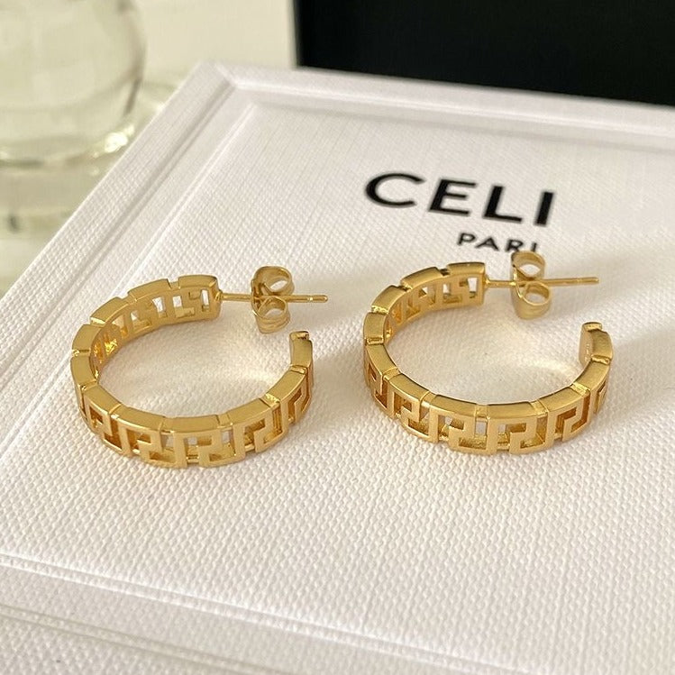 M  earrings vintage and versatile