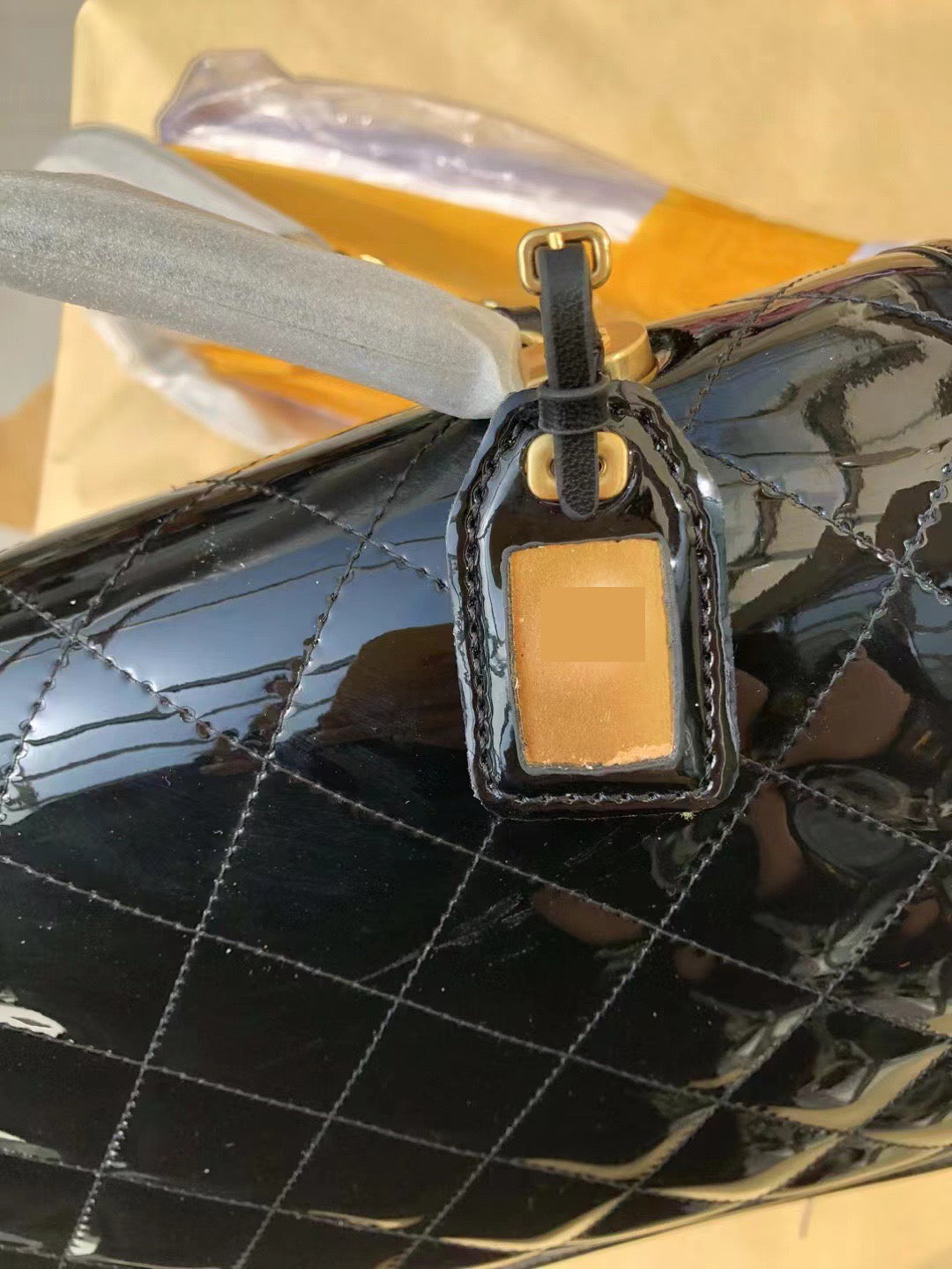 C   Patent Leather Handbag