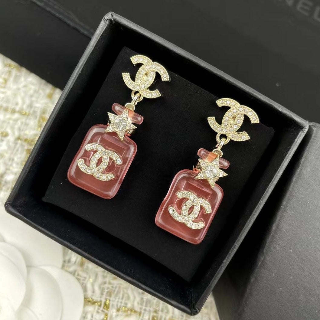 C  New Perfume Bottle Earrings