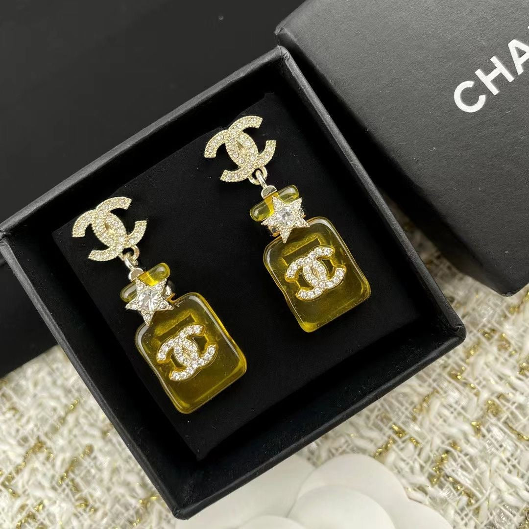 C  New Perfume Bottle Earrings