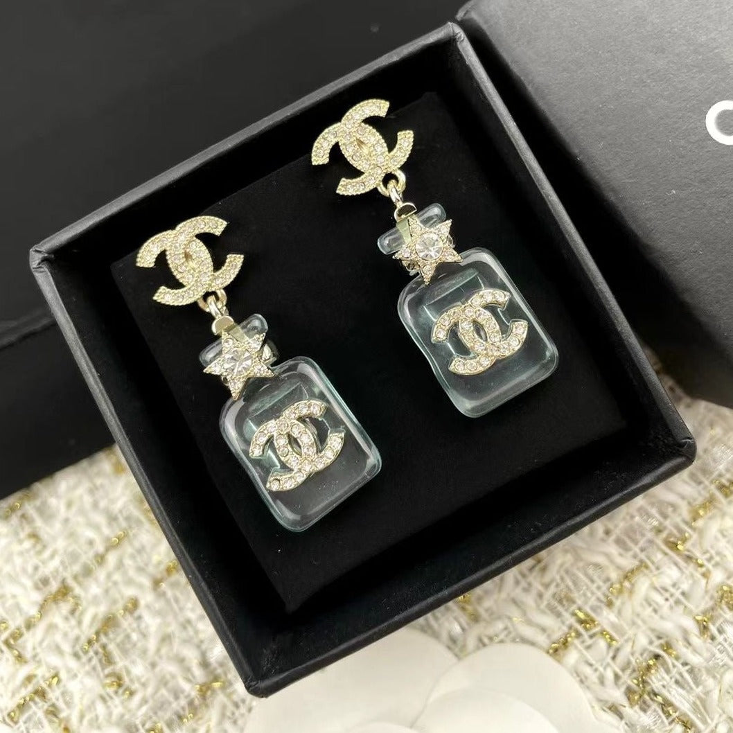 C  New Perfume Bottle Earrings