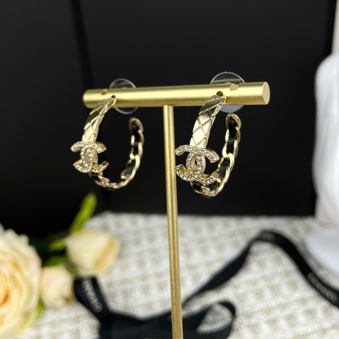 C  new hoop earrings