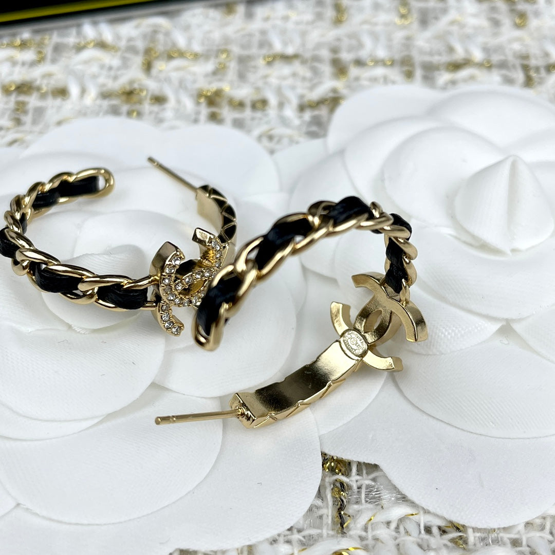 C  new hoop earrings