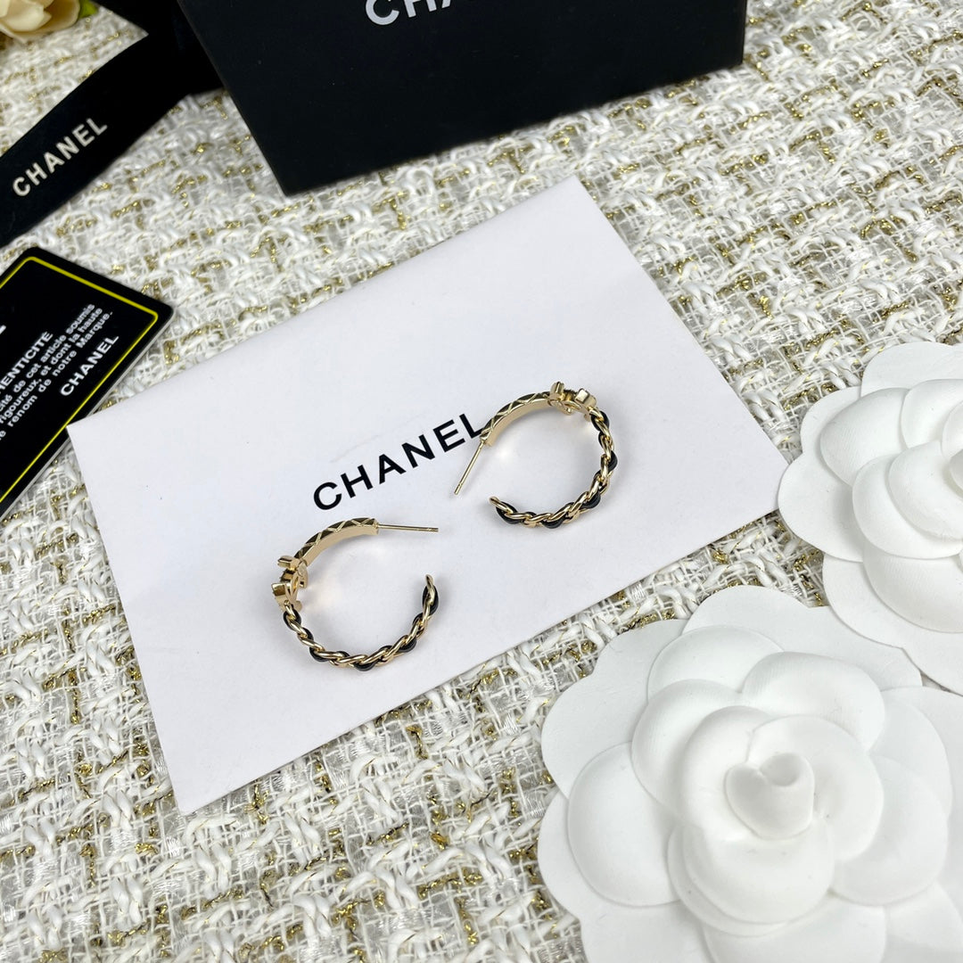 C  new hoop earrings