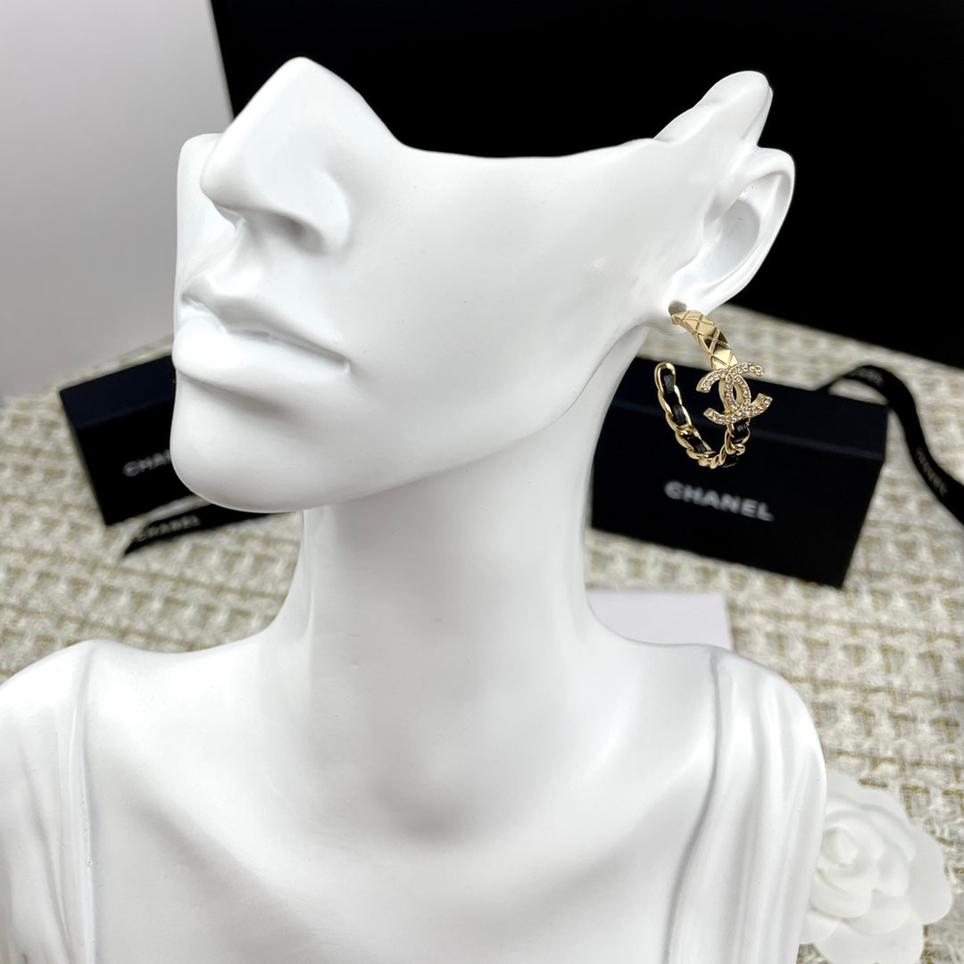 C  new hoop earrings