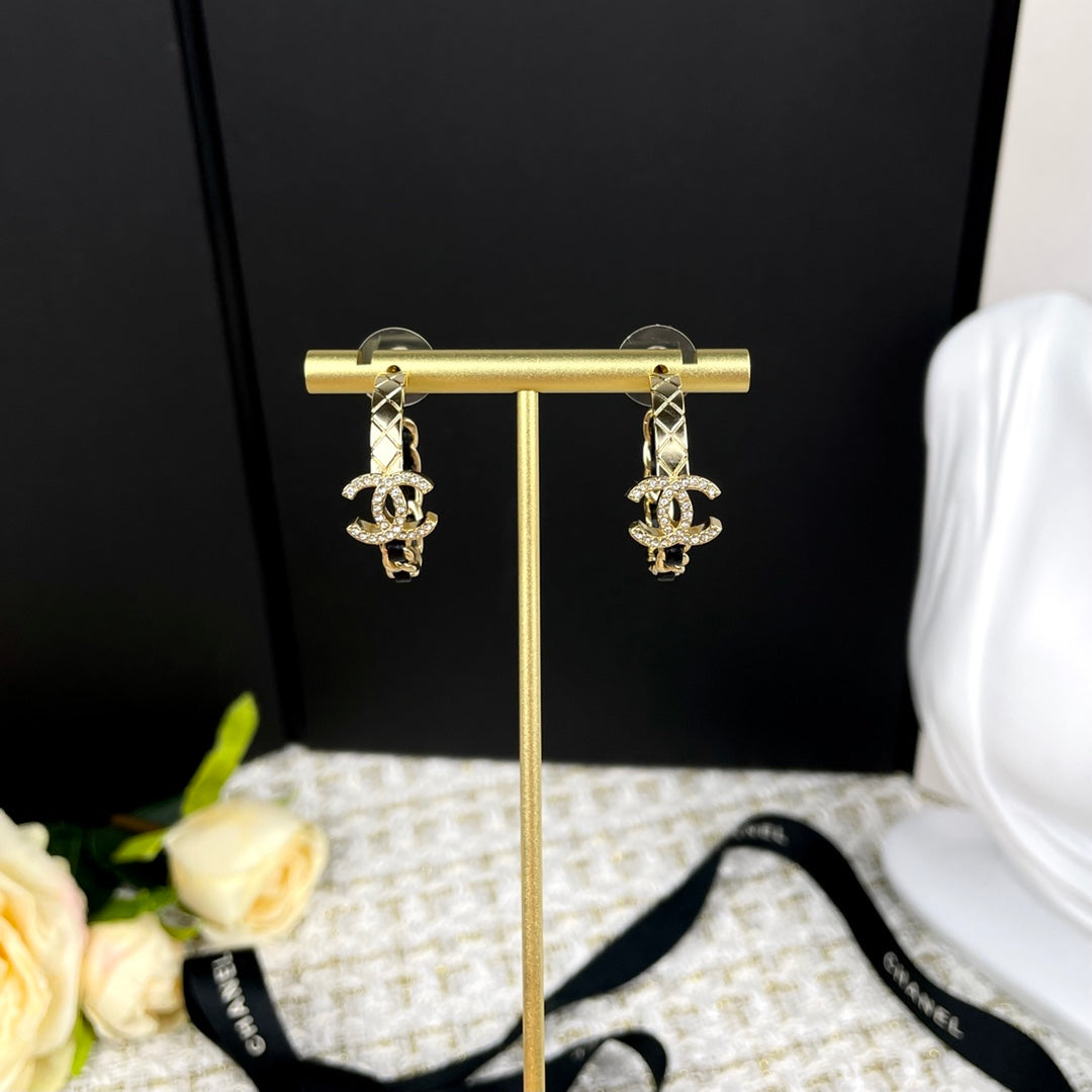 C  new hoop earrings