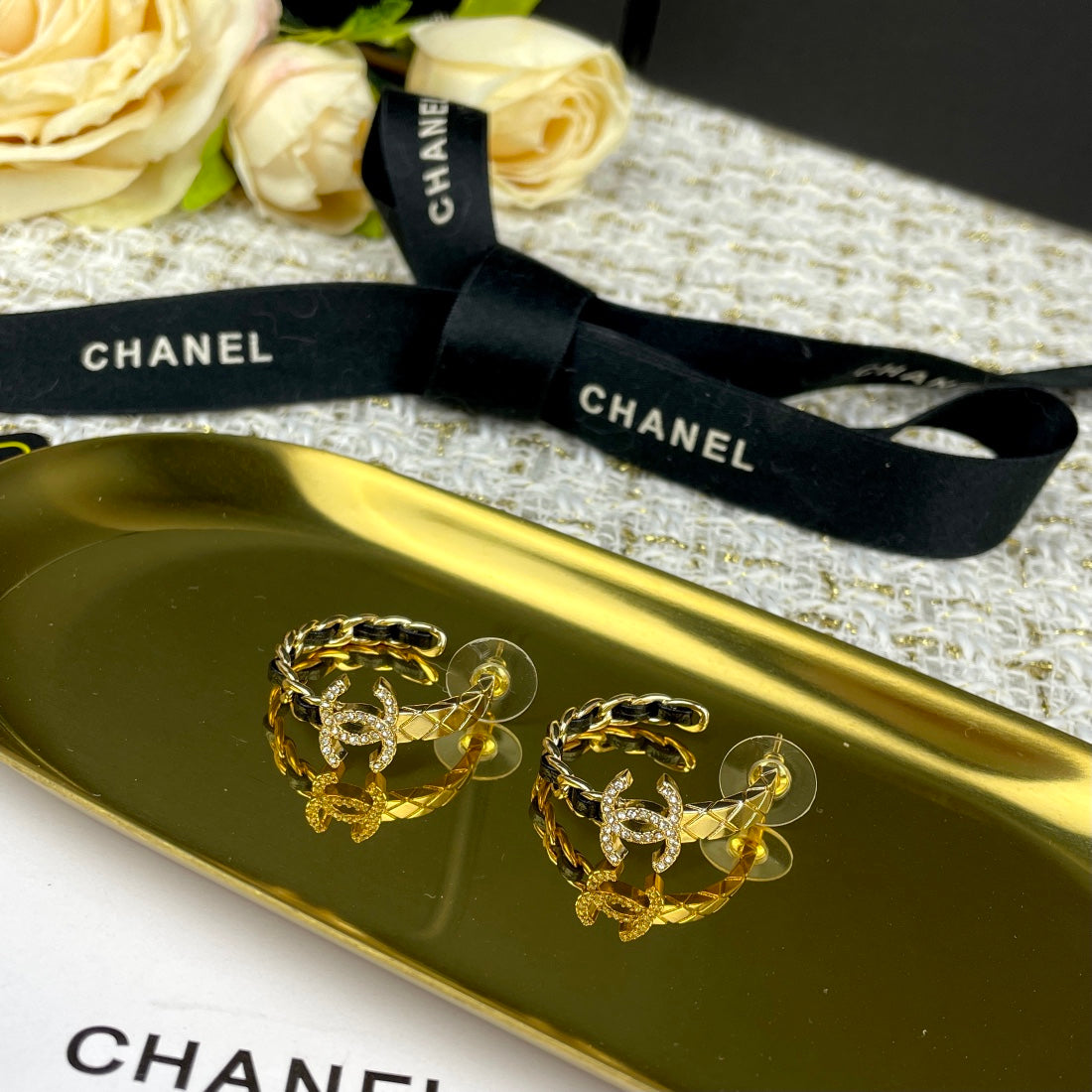 C  new hoop earrings