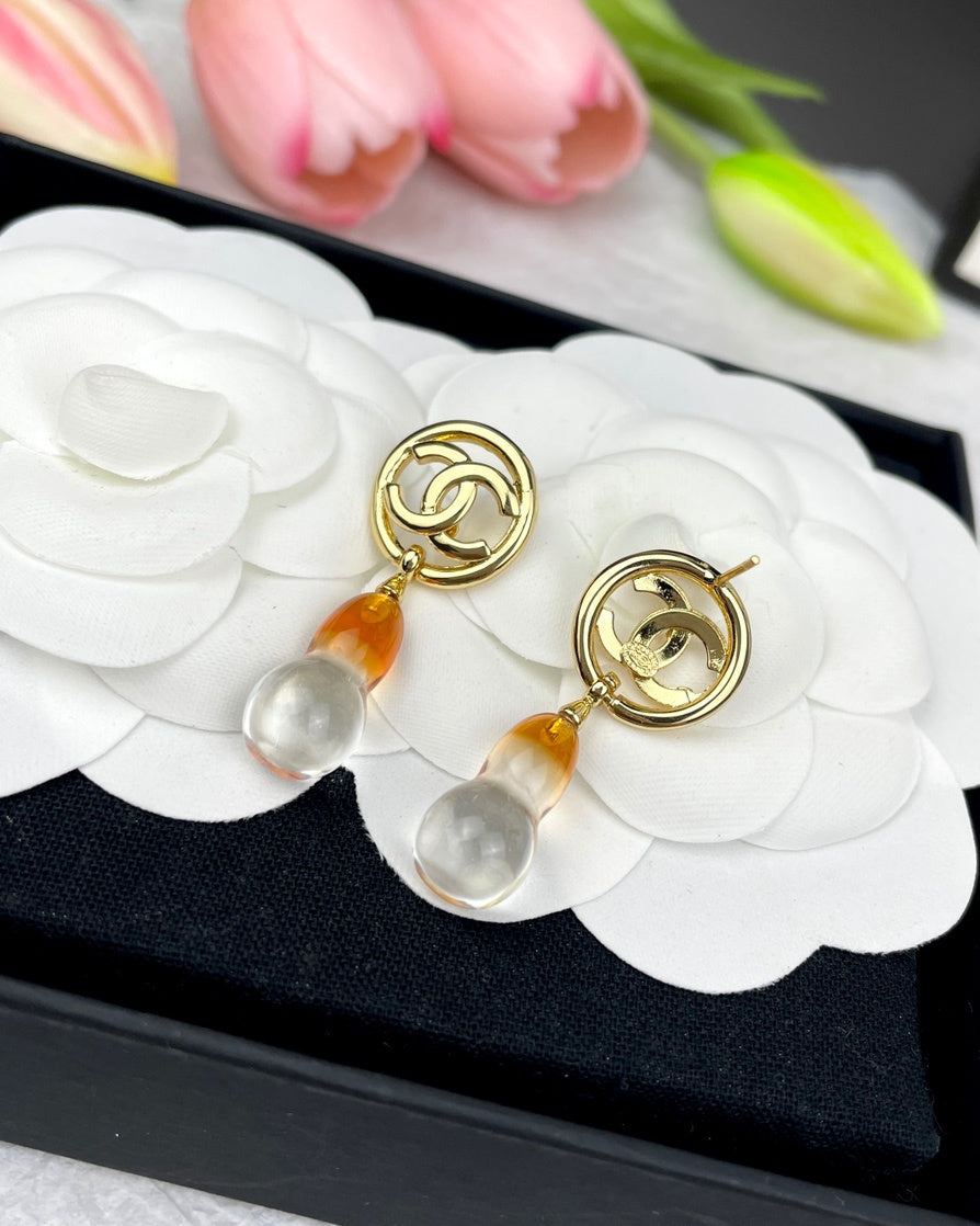 C  new gourd pendant earrings