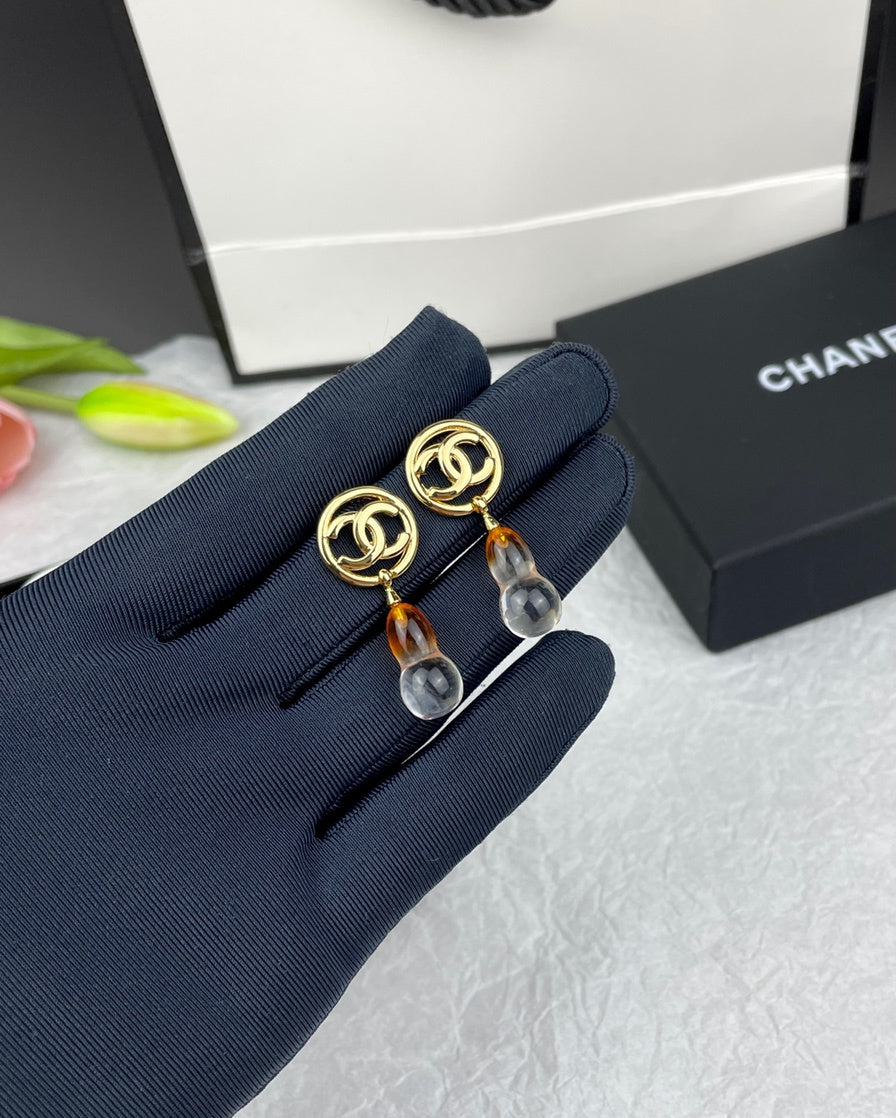 C  new gourd pendant earrings