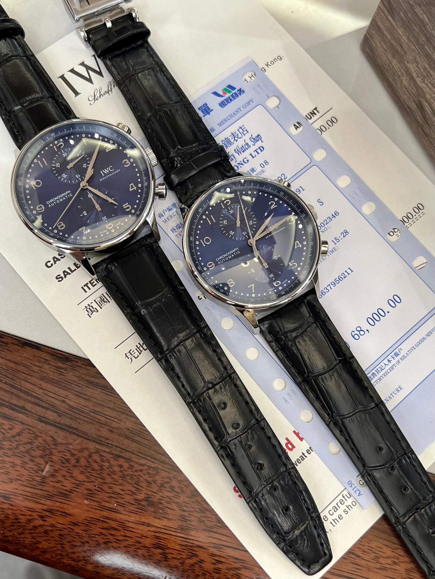 New pilot series IW51584 transparent bottom watch
