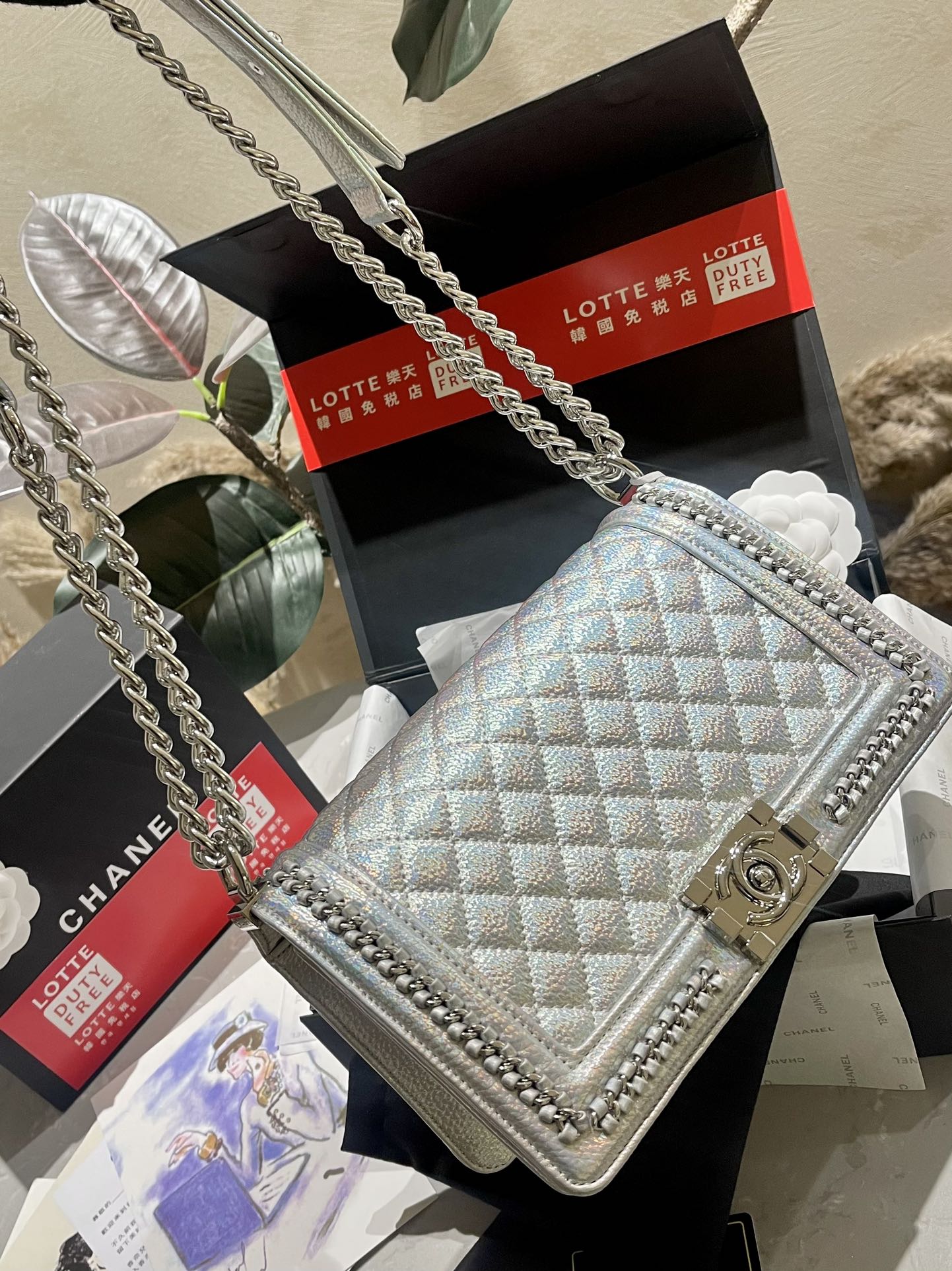 C new colorful woven rhombus hot bag