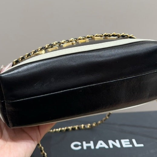 Black and white CH shopping bag