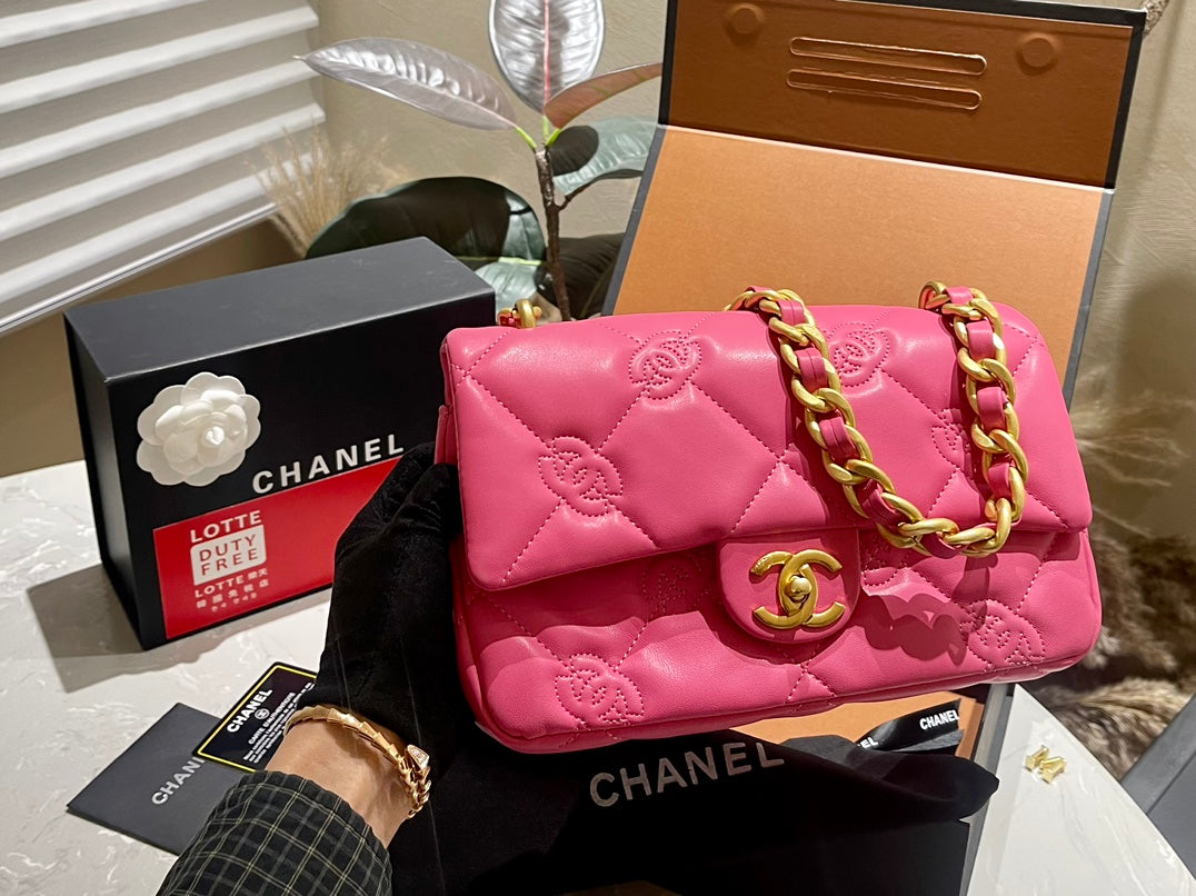 Camellia CH thick chain bag